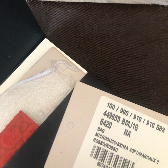 GUCCI MICROGUCCISSIMA MARGAUX SATCHEL TOTE BAG (449655) - Picture 6 of 10